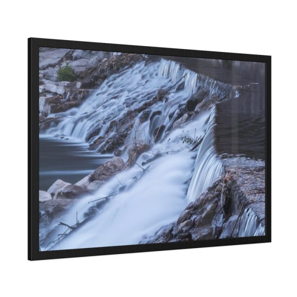 Waterfall River Close Up in France Framed Poster