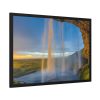 93855-185.jpg Waterfall on Cave Framed Poster