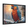 93855-205.jpg Parrot On A Snowy Branch Framed Poster