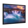 Water Texture, Waves, Beach Scenery Framed Poster