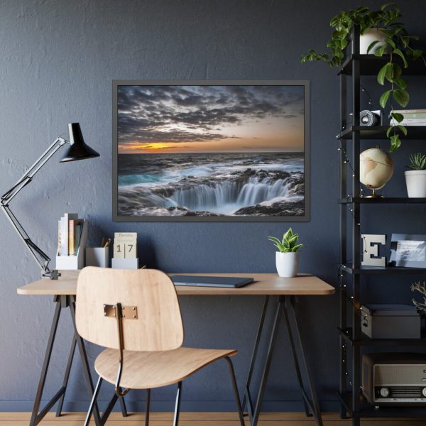 93855-234.jpg Waterfalls under the sky Framed Poster