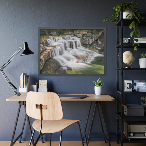 93855-254.jpg Falls on Taughannock Creek Framed Poster