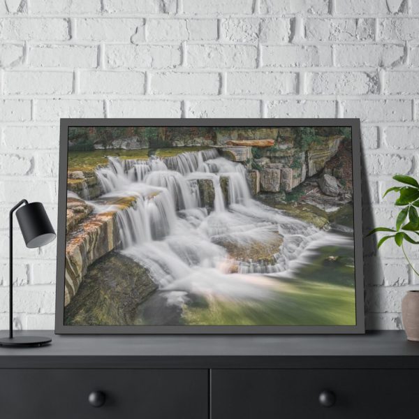 93855-255.jpg Falls on Taughannock Creek Framed Poster