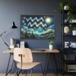 Zodiac Sign of Aquarius Framed Poster - Image 7