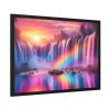 Colorful Waterfall Framed Poster