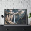 93855-279.jpg Grand Mountain Waterfall Framed Poster
