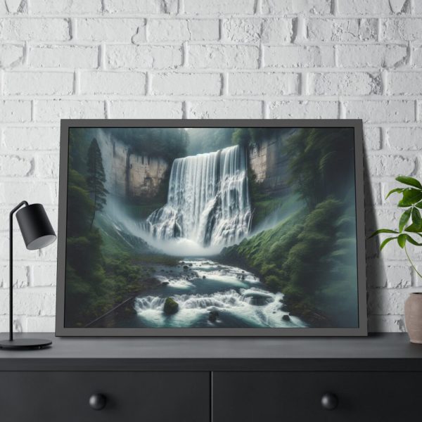 93855-283.jpg Large Waterfall II Framed Poster