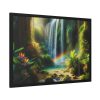 93855-285.jpg Tropical Paradise Waterfall Framed Poster