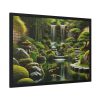 93855-297.jpg Zen Waterfall Garden in Japanese Style Framed Poster