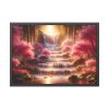 93855-320.jpg Waterfall in Rose Scenery Framed Poster