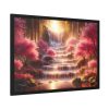 93855-321.jpg Waterfall in Rose Scenery Framed Poster