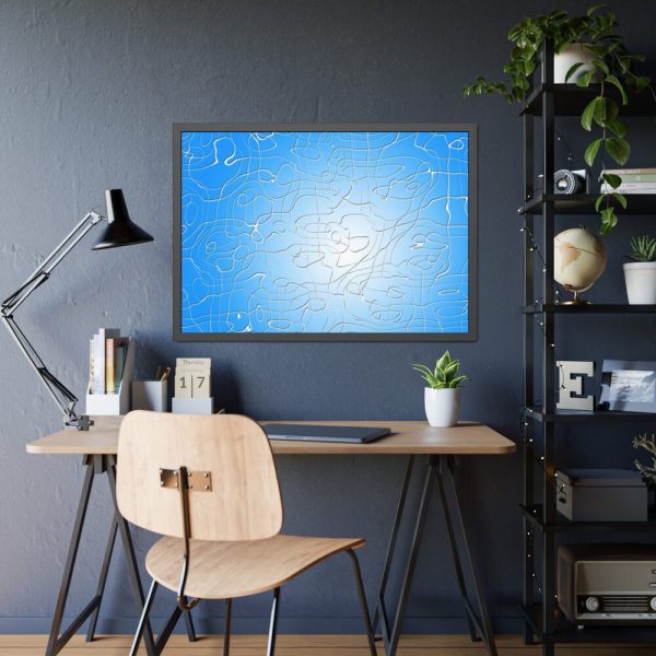Puzzle Pop Art Framed Poster