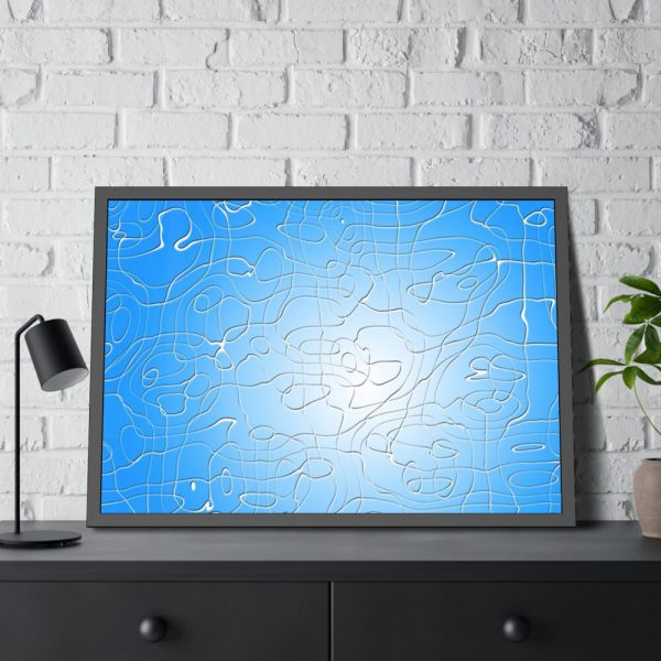 Puzzle Pop Art Framed Poster