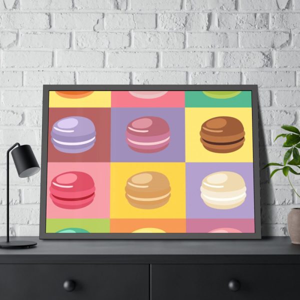 Macarons Pop Art Framed Poster