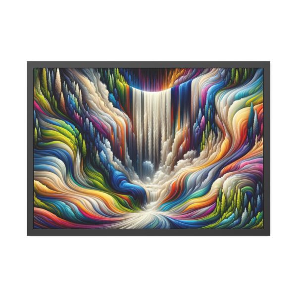 93855-372.jpg Abstract Art Piece of Waterfall Framed Poster