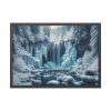 93855-380.jpg Frozen Waterfall During Winter Framed Poster