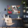 Cartoon Dog Art Illustration Framed Poster