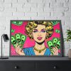 Girl With Money Framed Poster