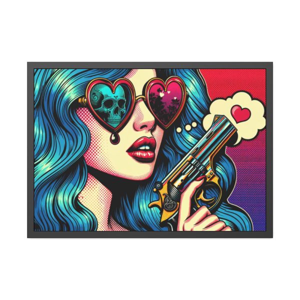 93855-412.jpg Girl With the Gun Framed Poster