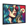 93855-413.jpg Girl With the Gun Framed Poster