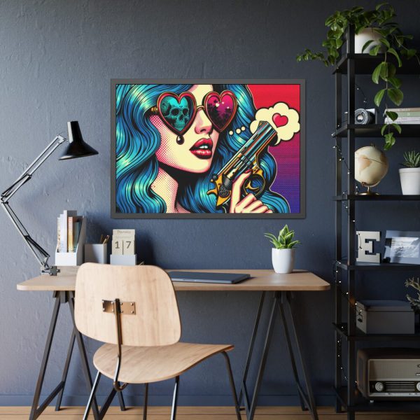 93855-414.jpg Girl With the Gun Framed Poster