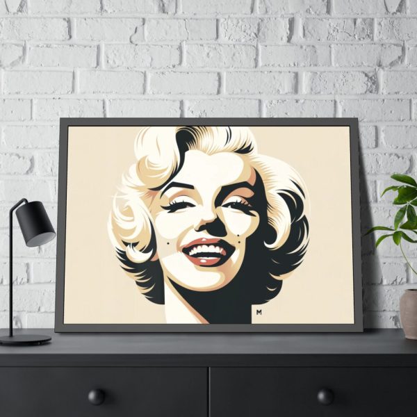 Marilyn Monroe Capturing Iconic Presence And Charisma Framed Poster