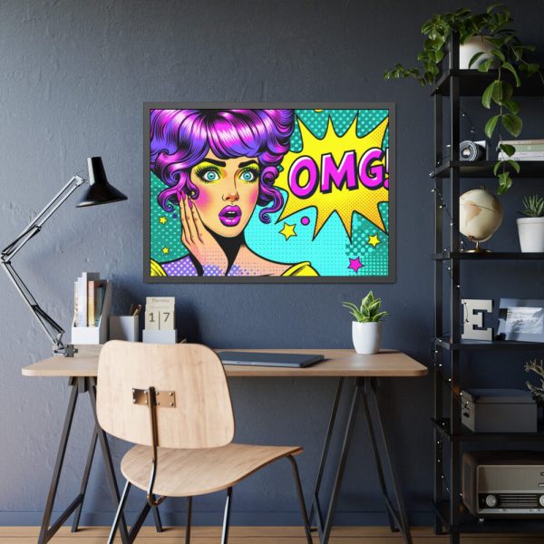 93855-426.jpg OMG Comics Abstraction Framed Poster