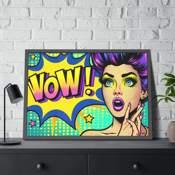 WOW Comics Abstraction Framed Poster