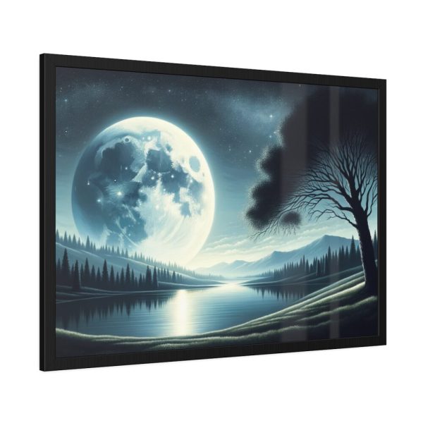 93855-45.jpg Serene Night Landscape Framed Poster
