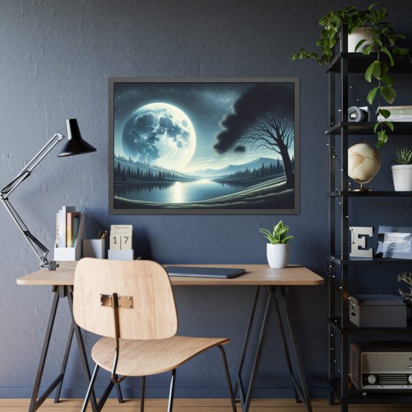 93855-46.jpg Serene Night Landscape Framed Poster