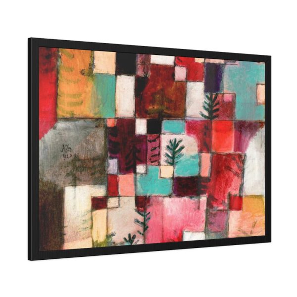 93855-465.jpg Red Green and Violet–Yellow Rhythms (1920) by Paul Klee Framed Poster