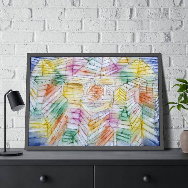 93855-479.jpg Theater–Mountain–Construction (1920) by Paul Klee Framed Poster