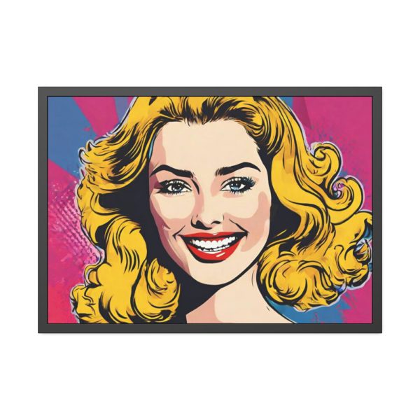 Pop Art Woman Framed Poster