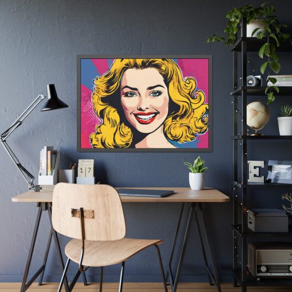 Pop Art Woman Framed Poster