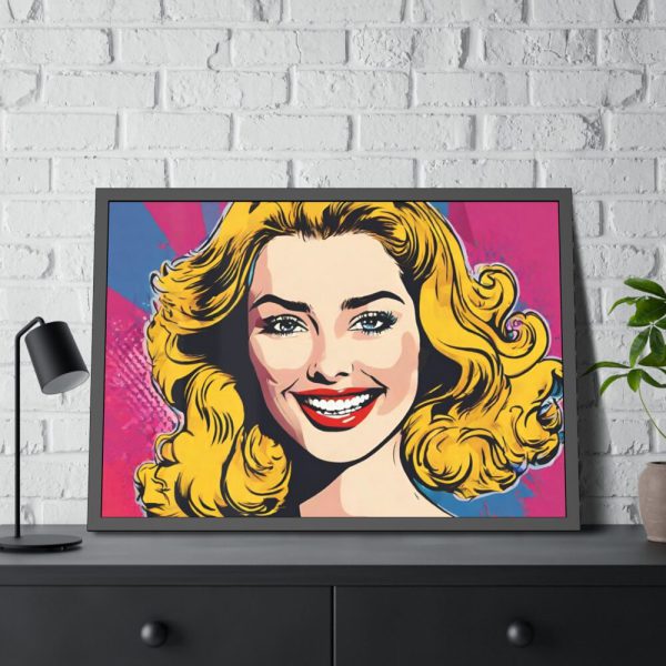 Pop Art Woman Framed Poster