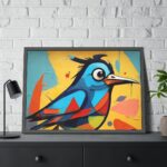 Bird Abstract Pop Art Print Framed Poster - Image 8