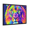 Lion's Splendor Pop Art Framed Poster