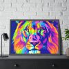 Lion's Splendor Pop Art Framed Poster