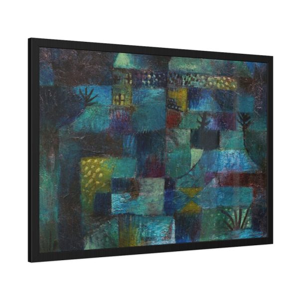 Terraced Garden (1920) by Paul Klee Framed Poster