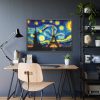 93855-58.jpg Eiffel Tower Under Starry Night Sky Framed Poster