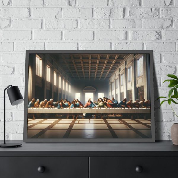 93855-67.jpg Composition Inspired by Leonardo da Vinci's The Last Supper Framed Poster