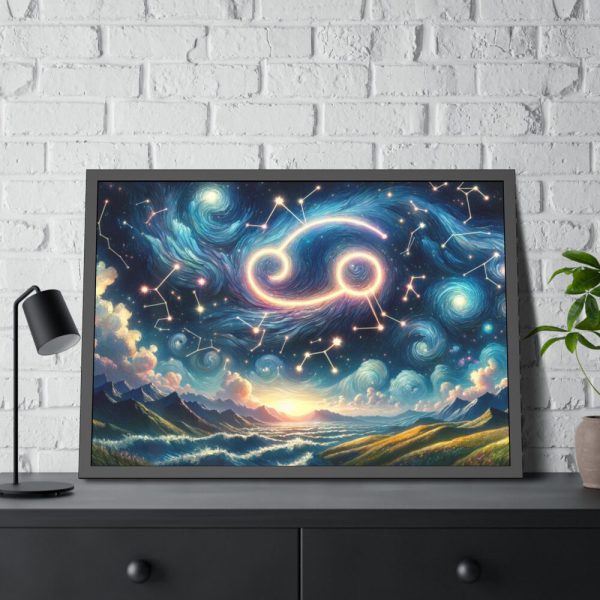 Zodiac Sign of Cancer Framed Poster