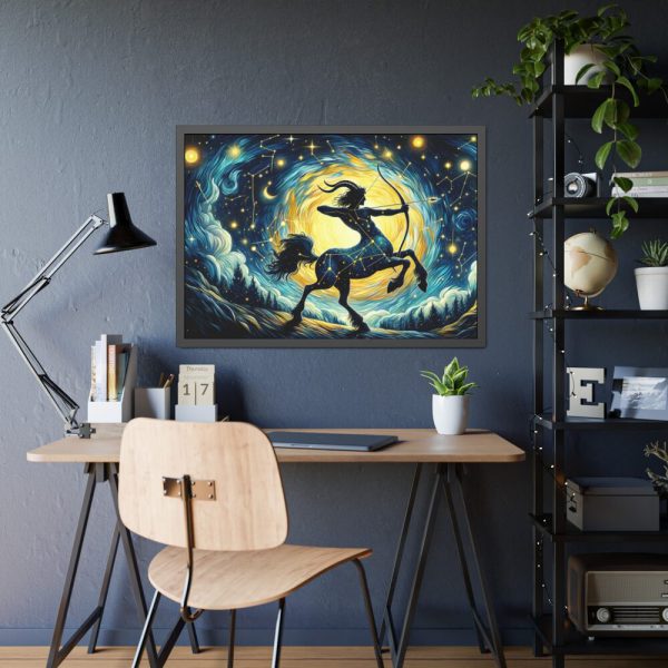 93855-98.jpg Zodiac Sign of Sagitarius Framed Poster