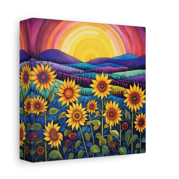 101418-1.jpg Whimsical Sunflower Field Art Standard Canvas