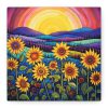 101418.jpg Whimsical Sunflower Field Art Standard Canvas