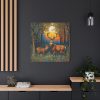 101419-143.jpg Deer and Deer in the Forest Standard Canvas