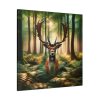 101419-145.jpg Deer in Forest Canvas