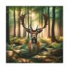 101419-146.jpg Deer in Forest Canvas