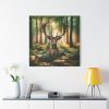 101419-147.jpg Deer in Forest Canvas