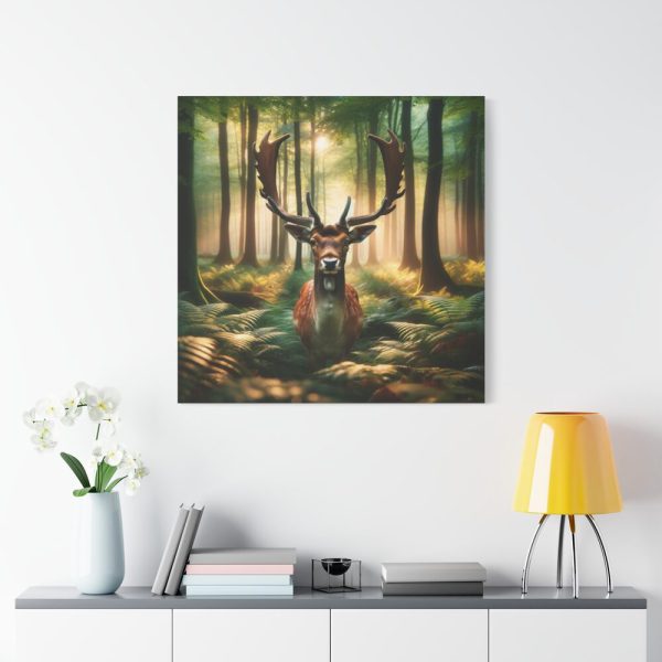 101419-147.jpg Deer in Forest Canvas